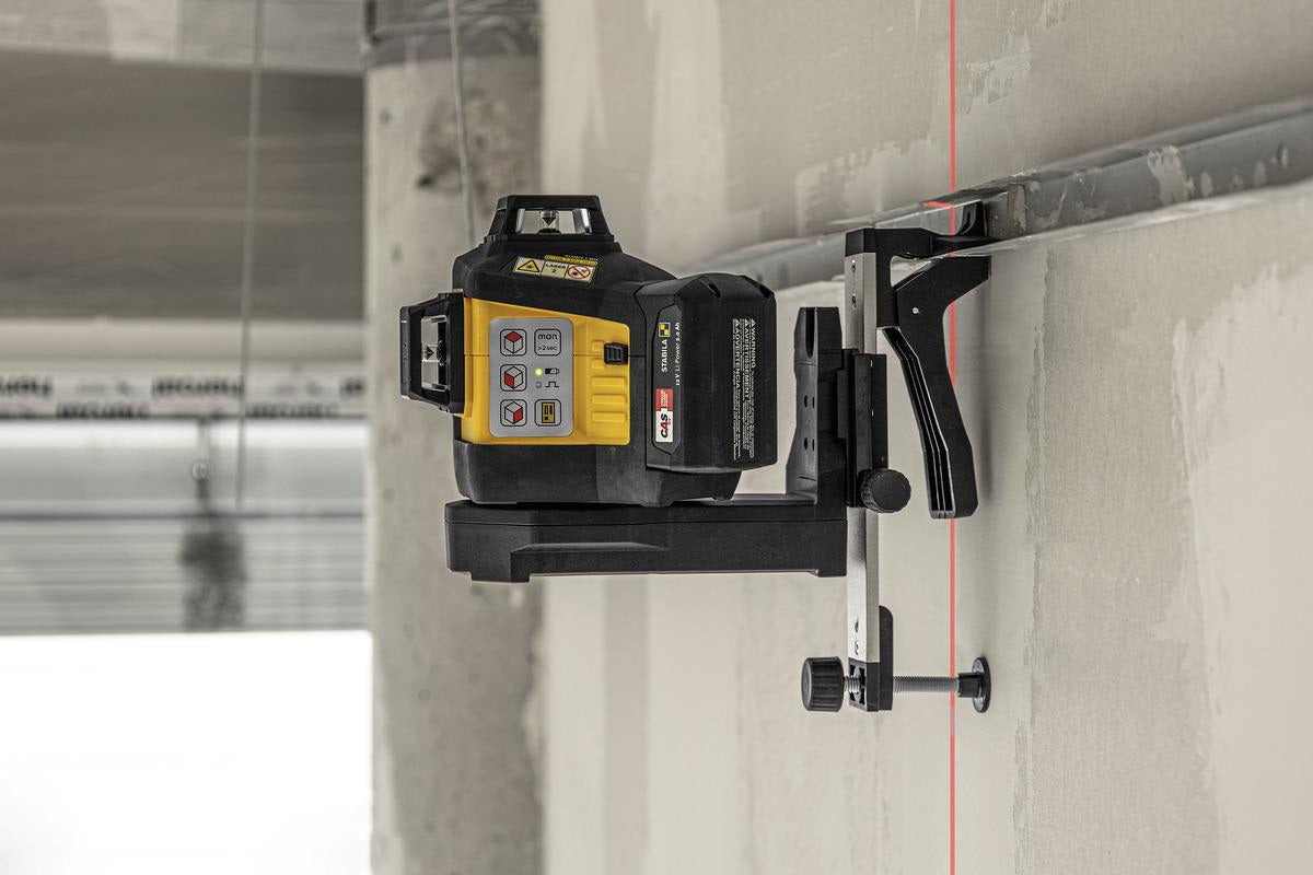 STABILA Multilinienlaser LAX 600 mit 3x 360°-Laserlinien, ± 0,3 mm/m, 30 m, IP65