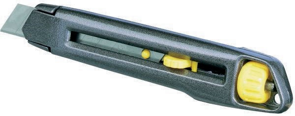 STANLEY Cuttermesser InterLock 18 mm Klingen mit Metall-Korpus, 165 mm