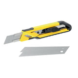 STANLEY Cuttermesser AUTOLOCK mit 18 mm Klingen und 175 mm Länge – Inkl. 2 Ersatzklingen