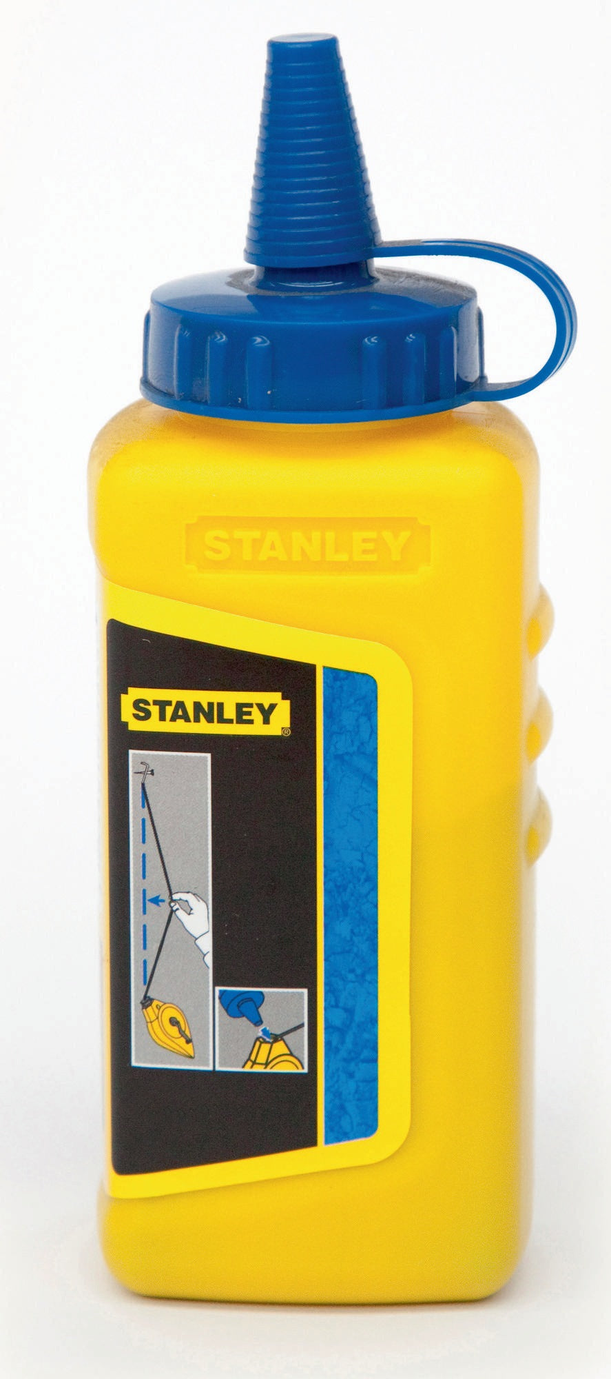 STANLEY Schlagschnurkreide 225g rot – wasserfest & schwer löslich in Kunststoffflasche