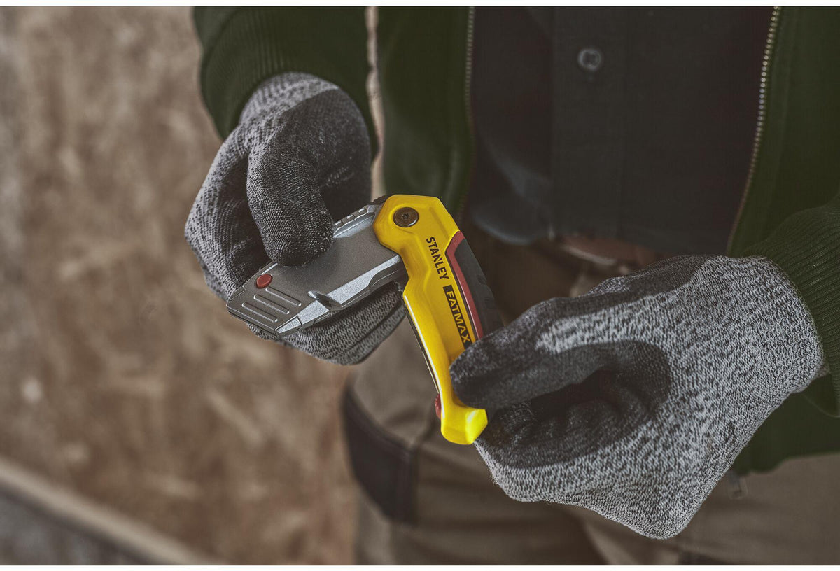 STANLEY FATMAX® Klappmesser 140 mm mit einziehbarer Klinge und Kunststoffgehäuse