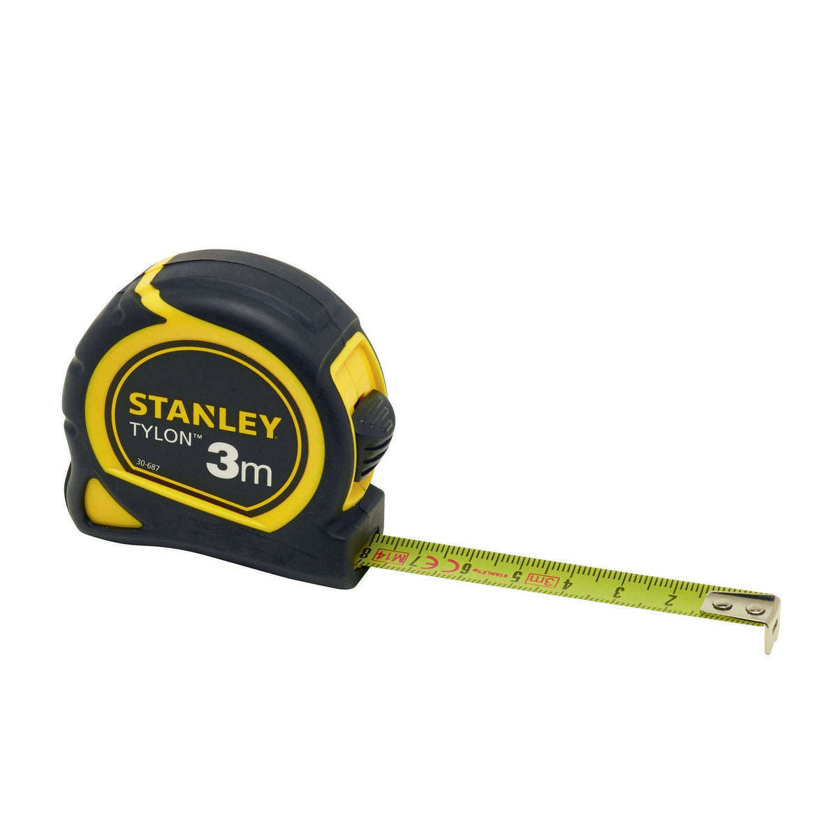 STANLEY Taschenrollbandmaß Tylon™ 5 m, 19 mm Bandbreite, EG II, Kunststoffgehäuse mit Gürtelclip
