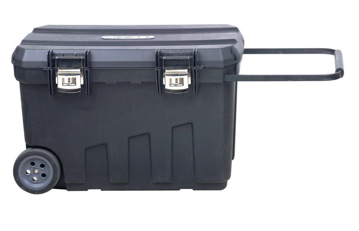 STANLEY Montagebox fahrbar 90 l mit Vertiefungen im Deckel – B770 x T490 x H480 mm