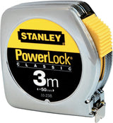 STANLEY PowerLock® Taschenrollbandmaß 5 m, 19 mm Band, mm/cm, Gürtelclip, EG II