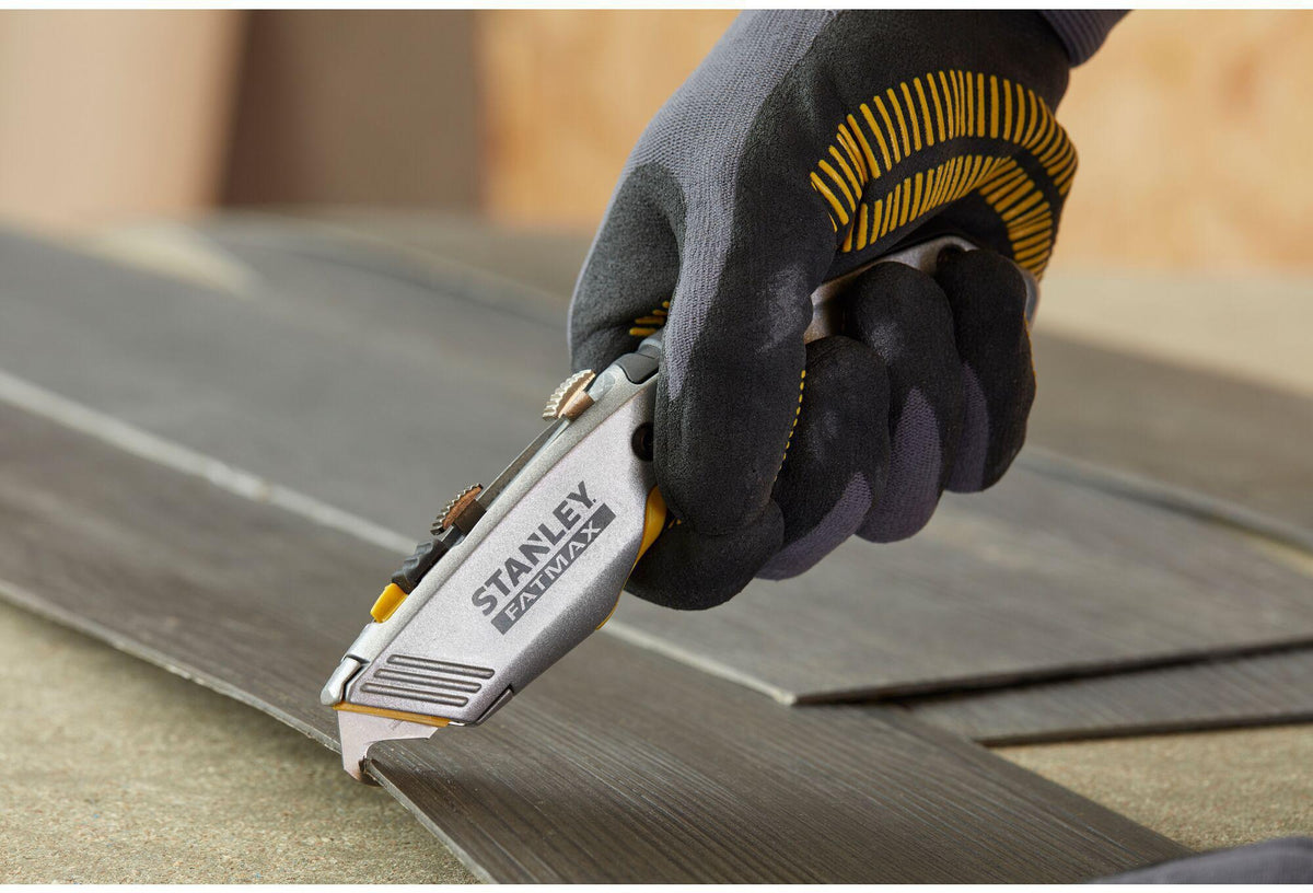 STANLEY FATMAX® PRO 2-IN-1 Universalmesser 180 mm einziehbar mit Haken- und Trapezklinge