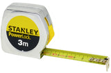 STANLEY PowerLock® Taschenrollbandmaß 5 m, 19 mm Band, mm/cm, Gürtelclip, EG II