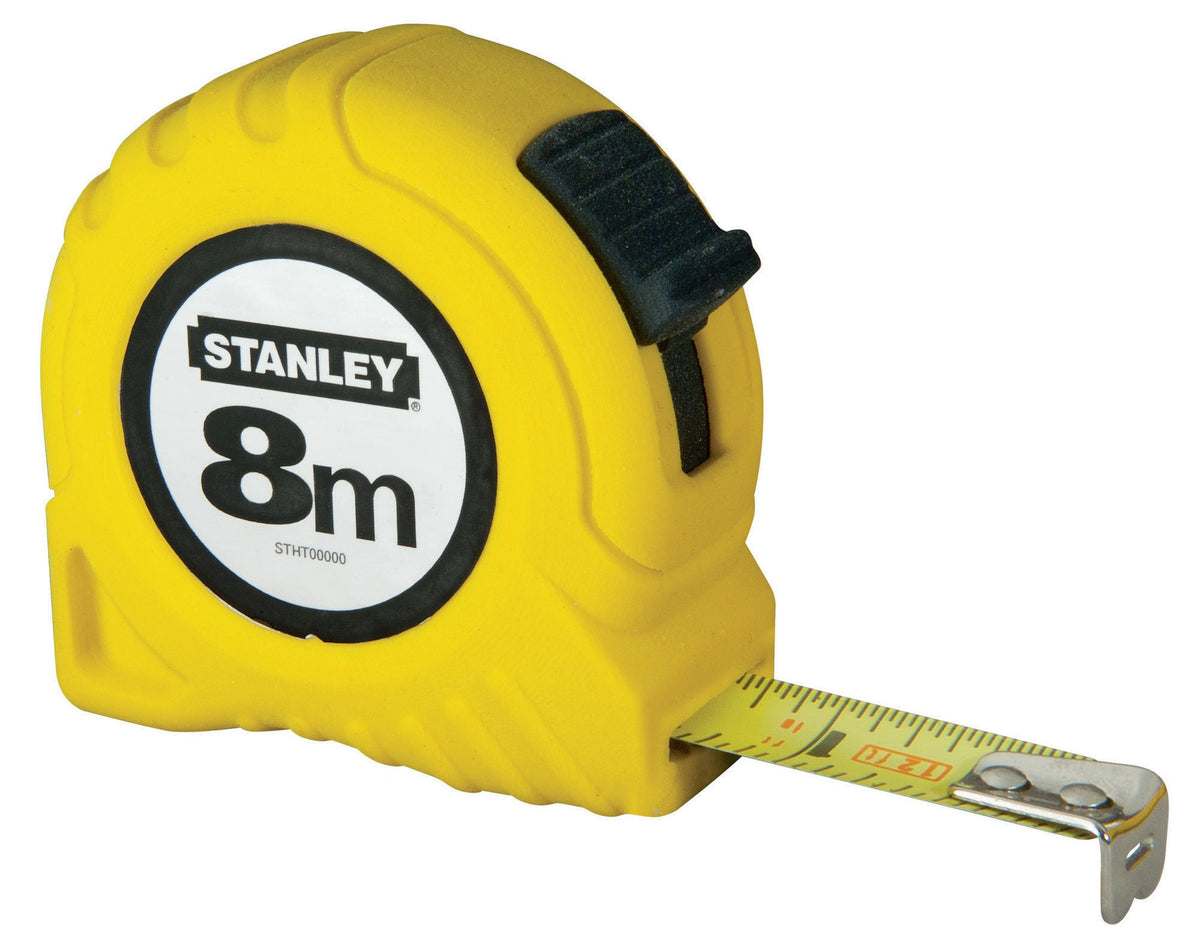 STANLEY Taschenrollbandmaß 3 m – extra-starkes Band, Gürtelclip, EG II
