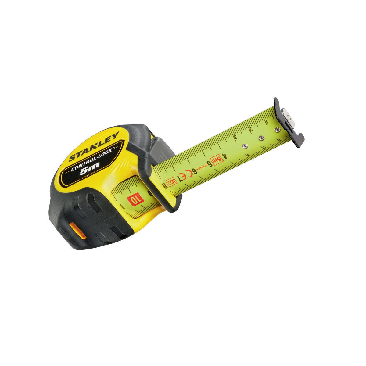STANLEY Taschenrollbandmaß Compact Pro 10 m – EG II Genauigkeit, BladeArmor®-Beschichtung