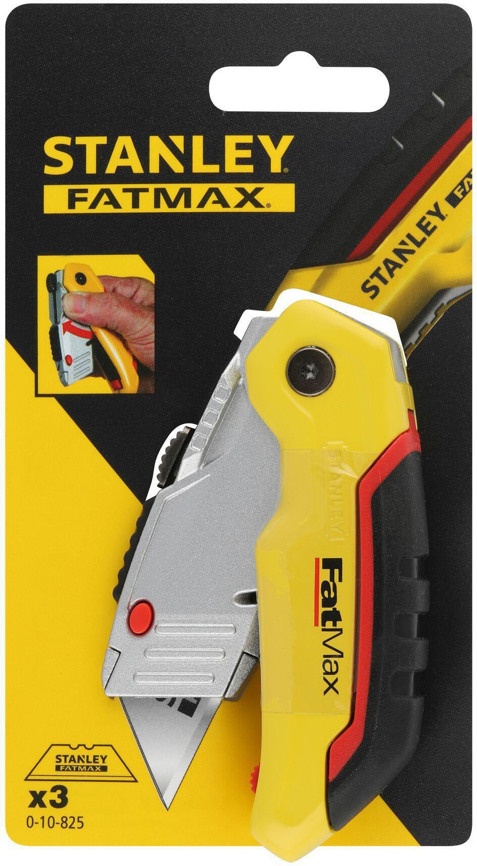 STANLEY FATMAX® Klappmesser 140 mm mit einziehbarer Klinge und Kunststoffgehäuse