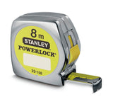 STANLEY PowerLock® Taschenrollbandmaß 5 m, 19 mm Band, mm/cm, Gürtelclip, EG II