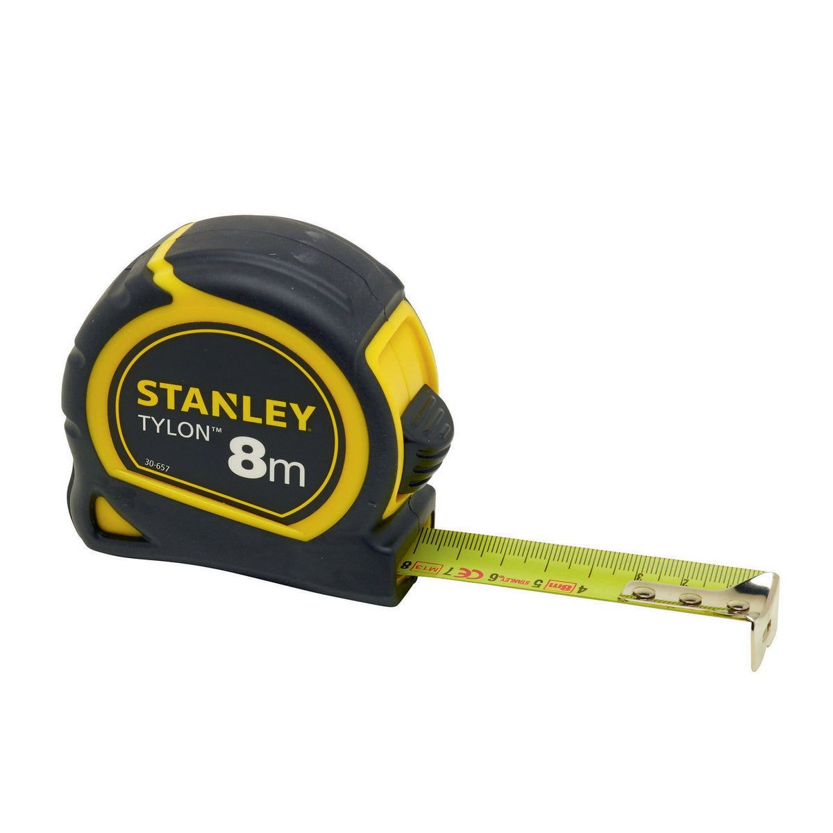 STANLEY Taschenrollbandmaß Tylon™ 5 m, 19 mm Bandbreite, EG II, Kunststoffgehäuse mit Gürtelclip