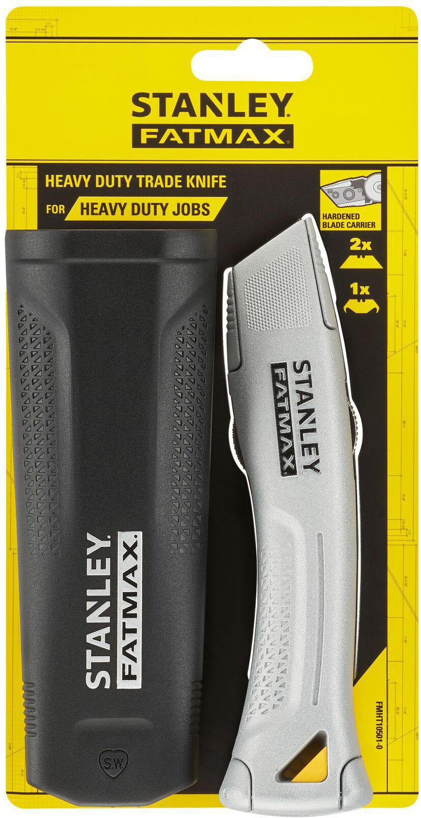 Universalmesser FatMax von Stanley – 19 mm Klinge, 165 mm, mit Klingenspeicher