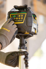 STANLEY Rotationslaser FatMax RL750L mit Detektor – 600 m Reichweite, grüner Laser, IP66