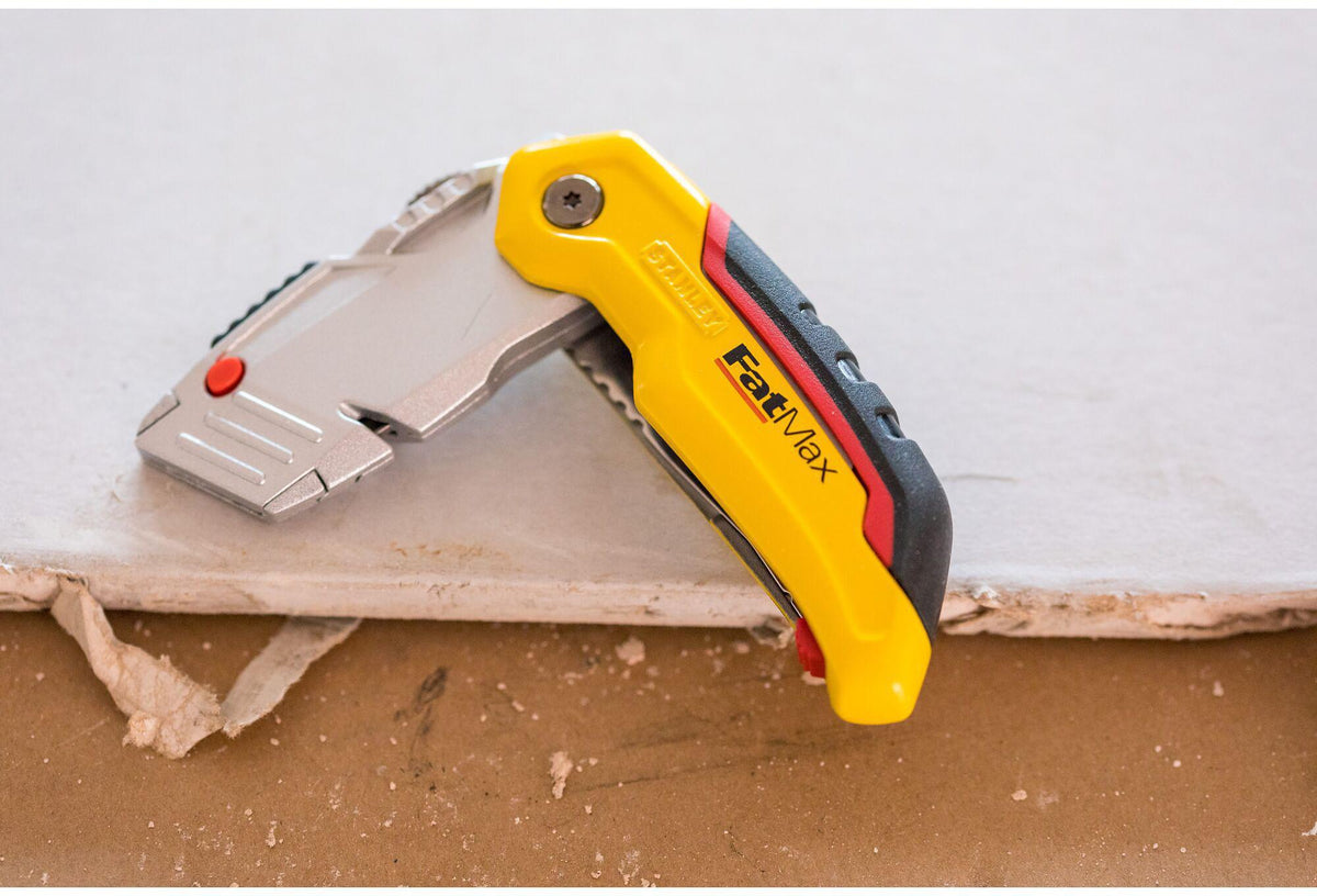 STANLEY FATMAX® Klappmesser 140 mm mit einziehbarer Klinge und Kunststoffgehäuse