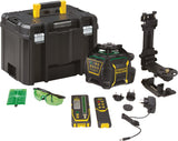STANLEY Rotationslaser FatMax RL750L mit Detektor – 600 m Reichweite, grüner Laser, IP66