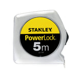 STANLEY PowerLock® Taschenrollbandmaß 5 m, 19 mm Band, mm/cm, Gürtelclip, EG II