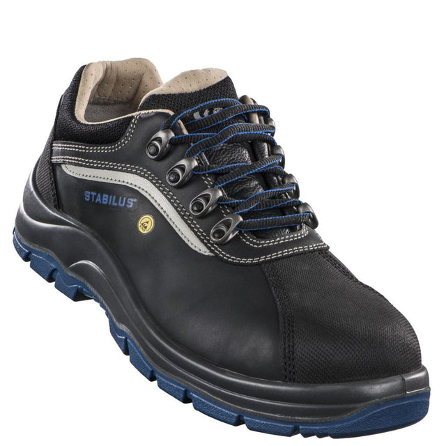 STABILUS Sicherheitsschuh SPARTACUS LOW S3 SRC ESD – Metallfreier Halbschuh aus Rindleder, Gr. 40, Weite 12