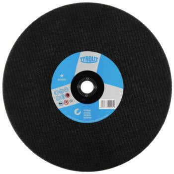 TYROLIT Trennscheibe BASIC D350x4mm ger. Bohr. 22,23mm – 10 Stück für Stahl und große Querschnitte