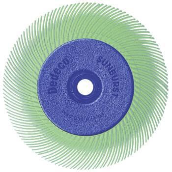 TYROLIT Radialbürste SUNBURST Ø152 mm – Alox/Korund Körnung 80 für Schleifbock