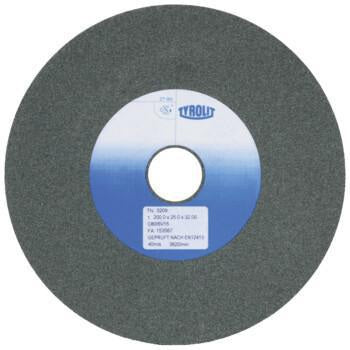 TYROLIT Schleifbockscheibe Ø125x20x32 mm 80 SCg – Siliciumcarbid für Hartmetall & Guss