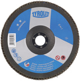 TYROLIT Fächerscheibe STANDARD 125 mm K60 Zirkonkorund für Stahl und Edelstahl