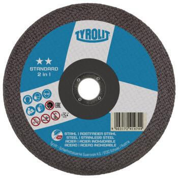 TYROLIT Trennscheibe STANDARD 2in1 125x1,0 mm für Stahl und Edelstahl