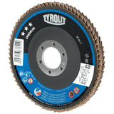 TYROLIT Fächerscheibe PREMIUM Ø125 mm K40 Zirkonkorund für Stahl & Edelstahl