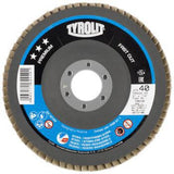 TYROLIT Fächerscheibe PREMIUM FASTCUT Ø125 mm K40 Zirkonkorund für Stahl und Edelstahl
