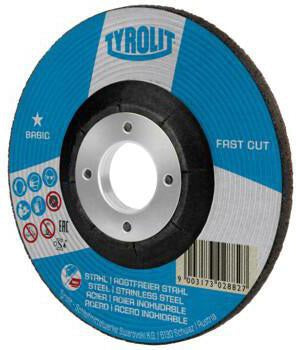TYROLIT BASIC FASTCUT Schruppscheibe 125 mm, Körnung 30, 10er-Pack