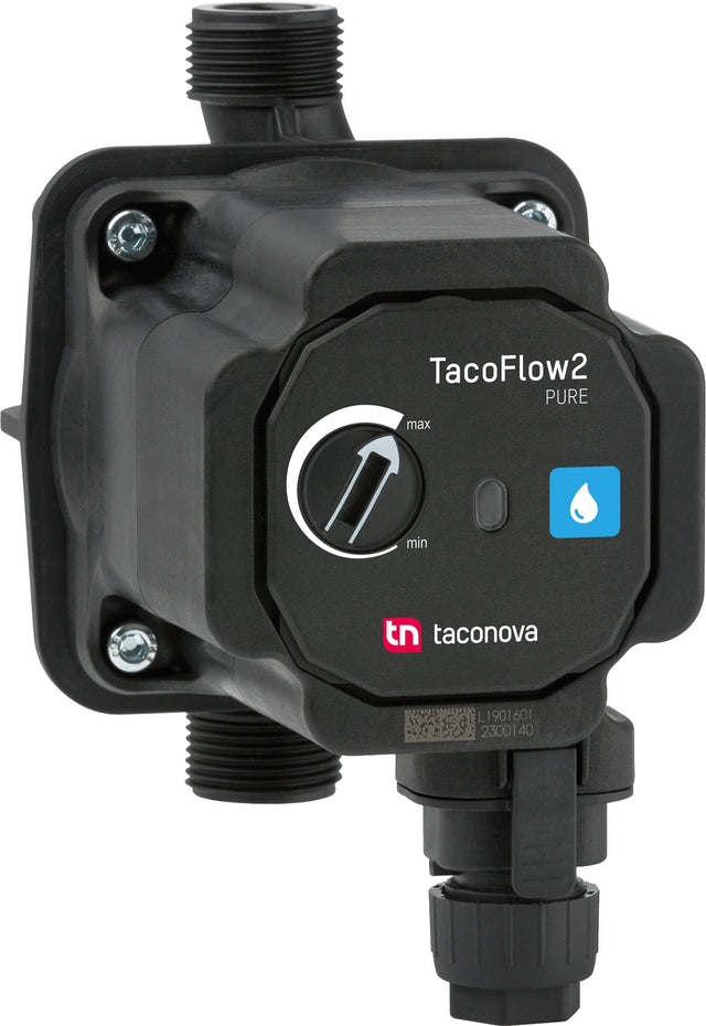 Taconova TacoFlow2 PURE 15-14/80 Hocheffizienz Zirkulationspumpe mit Touch-Bedienung