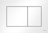 TECE TECEnow WC-Betätigungsplatte Weiß glänzend – Zweimengen-Technik, 220 x 150 mm
