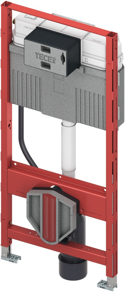 TECE WC-Modul TECEprofil Bauhöhe 1200 mm mit Uni-Spülkasten – 10 Stück