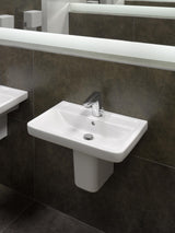 TOTO CF Waschtisch weiß 650 mm mit Hahnloch und Überlauf – CeFiONtect Keramik