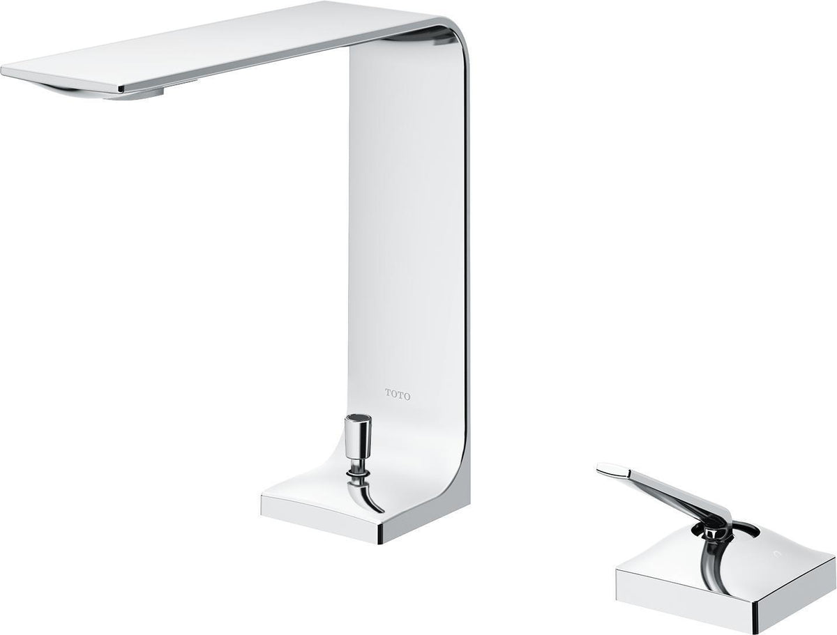 TOTO Zweiloch-Einhebel-Waschtischmischer ZL Chrom mittelhoch 174 mm mit langem Auslauf