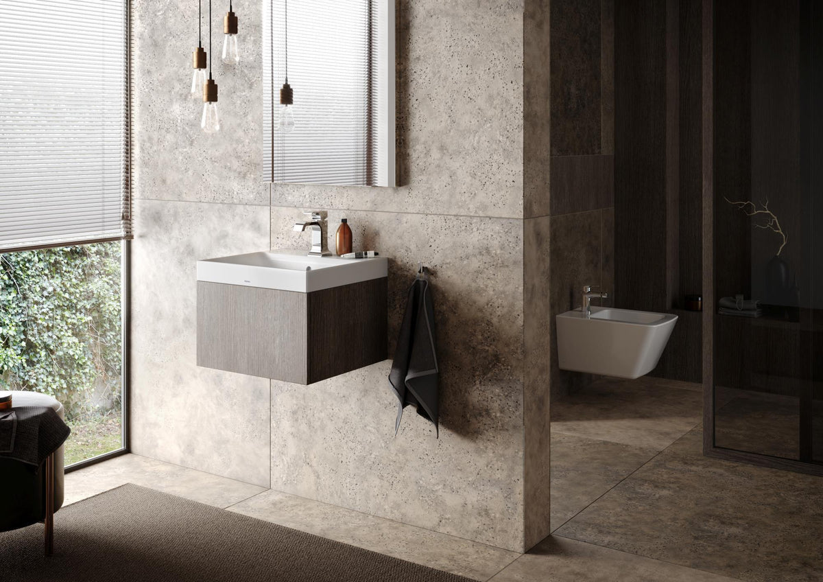 TOTO SP Wand-Bidet mit Hahnloch und Überlauf – eckige Keramik mit CeFiONtect