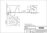 TOTO Stand-WC MH randlos weiß back-to-wall mit Tornado Flush und CeFiONtect