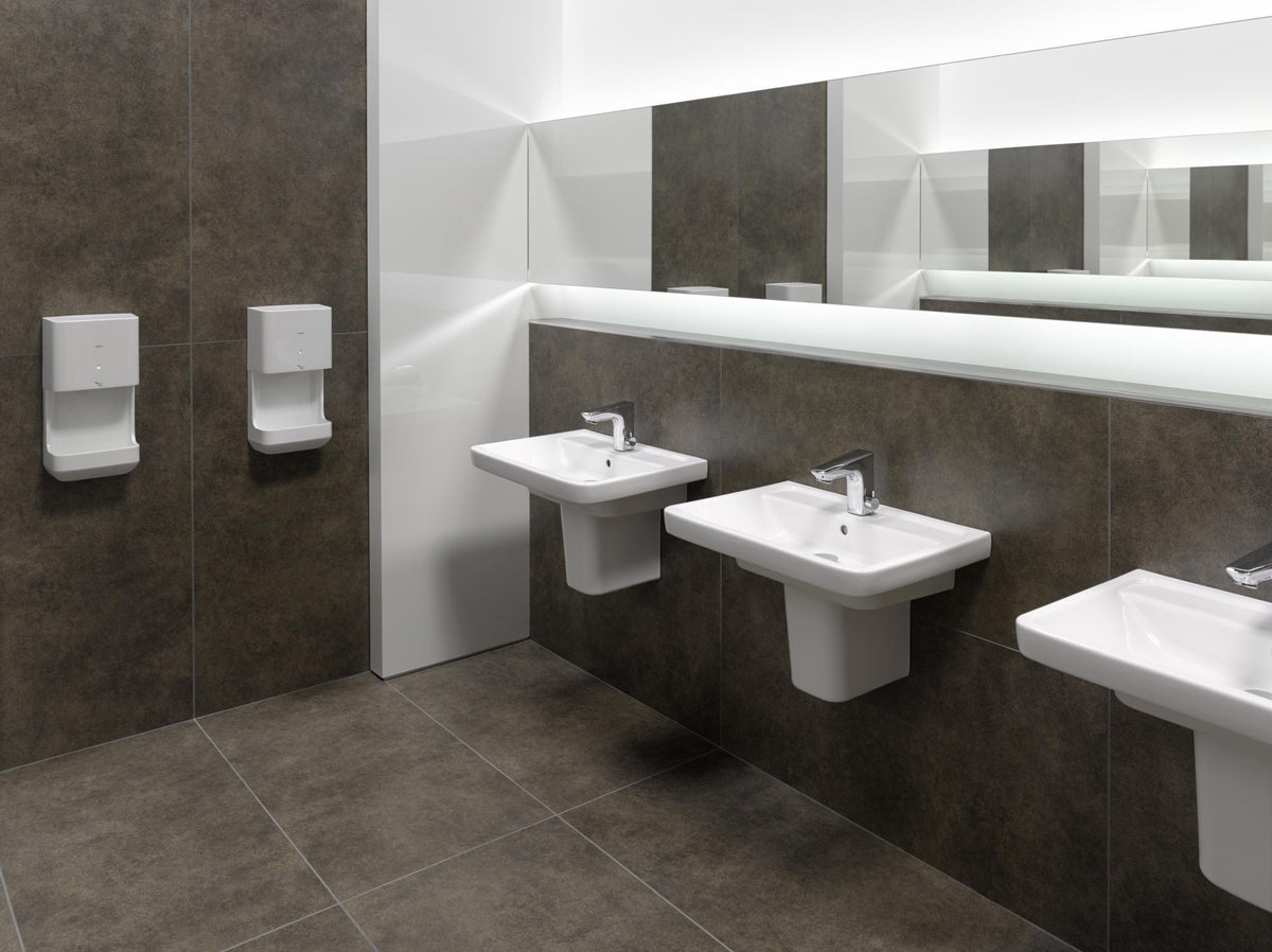 TOTO CF Waschtisch weiß 650 mm mit Hahnloch und Überlauf – CeFiONtect Keramik