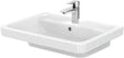TOTO CF Waschtisch weiß 650 mm mit Hahnloch und Überlauf – CeFiONtect Keramik