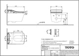 TOTO WASHLET SW Dusch-WC mit auto flush, EWATER+ und Fernbedienung – Hygienische Reinigung