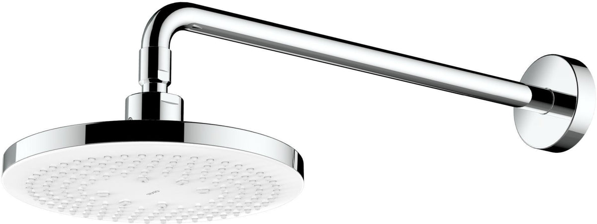TOTO Kopfbrause rund Comfort Wave weiß/chrom – 220 mm, 2 Strahlarten, Antikalk