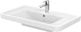 TOTO CF Waschtisch weiß 650 mm mit Hahnloch und Überlauf – CeFiONtect Keramik
