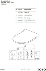 TOTO Softclose NC/ES für WC-Sitz – Sanftes und leises Schließen