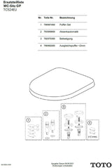 TOTO Softclose NC/ES für WC-Sitz – Sanftes und leises Schließen