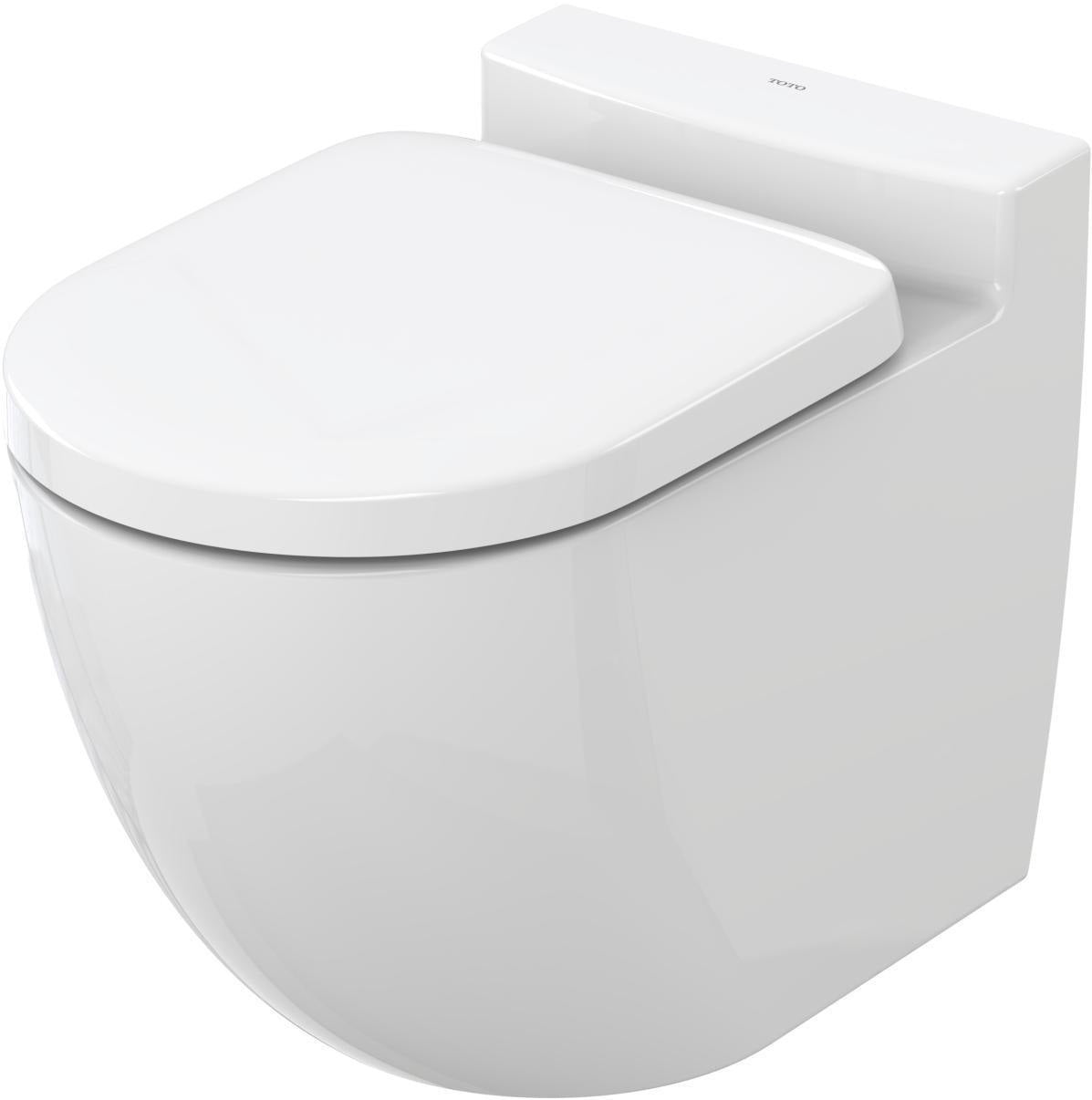 TOTO NC Stand-WC randlos weiß Back-to-Wall mit Tornado Flush Tiefspüler