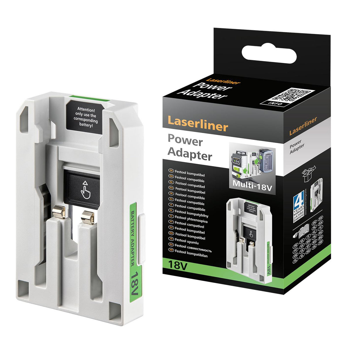 Akku-Adapter PowerAdapter Bosch Prof. von LASERLINER – 18V Kompatibilität