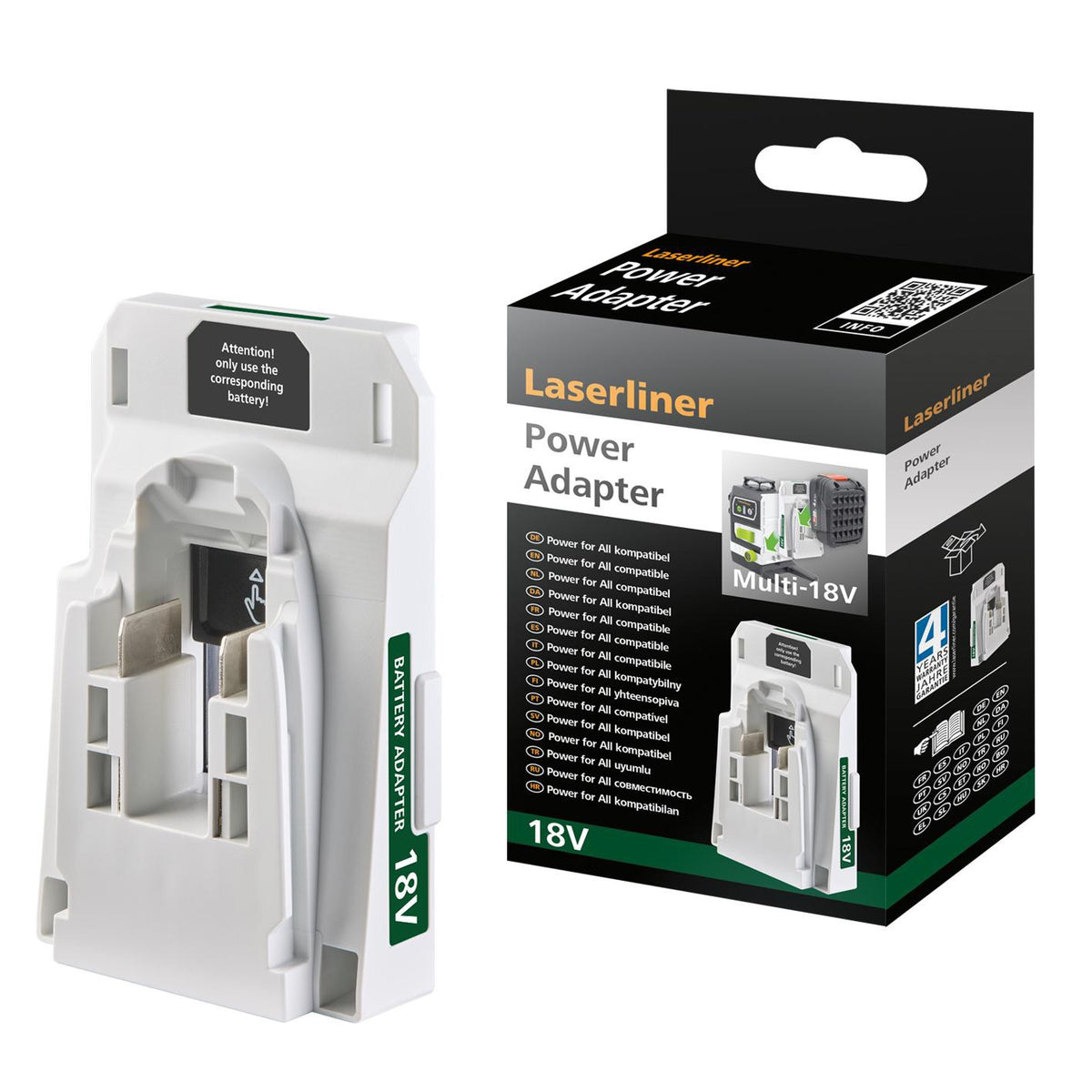 Akku-Adapter PowerAdapter Bosch Prof. von LASERLINER – 18V Kompatibilität