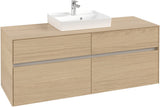 Villeroy & Boch Waschtischunterschrank Collaro Nordic Oak 1400 mm mit 4 Auszügen und SoftClosing