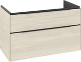 Villeroy & Boch Subway 3.0 Waschtischunterschrank C570L0 Brilliant White mit LED-Beleuchtung und SoftClosing