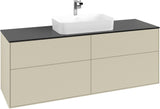Villeroy & Boch Finion Waschtischunterschrank 1600 mm Anthrazit Matt mit LED-Beleuchtung