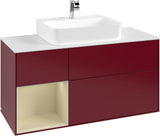 Villeroy & Boch Finion Waschtischunterschrank G161G 1200 mm Glossy White Lacquer mit LED-Beleuchtung